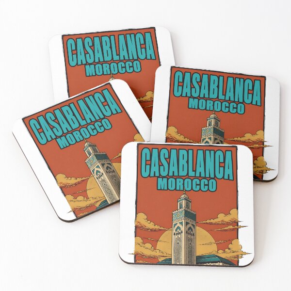 Item preview, Casablanca Morocco Vintage Travel Tourism designed and sold by TravelersGems.