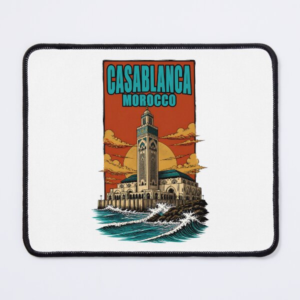 Item preview, Casablanca Morocco Vintage Travel Tourism designed and sold by TravelersGems.