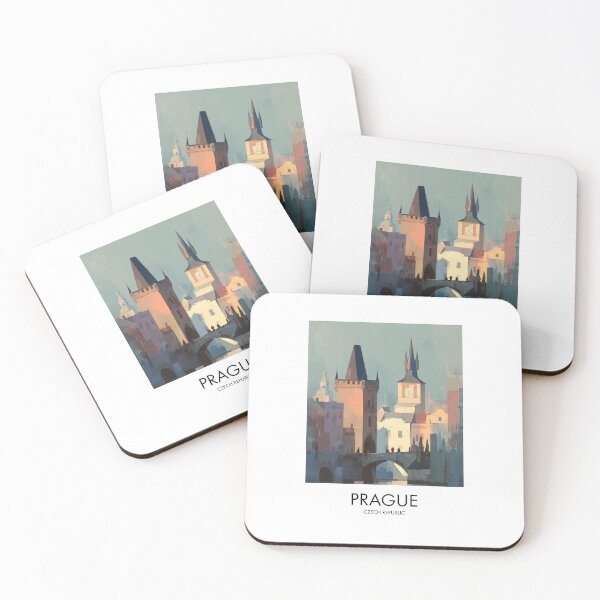 Item preview, Prague – Charles Bridge Evening Light Travel Print, Czech Republic designed and sold by MarkedArtPrints.