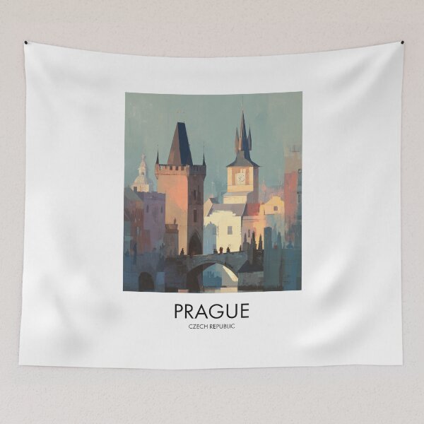 Item preview, Prague – Charles Bridge Evening Light Travel Print, Czech Republic designed and sold by MarkedArtPrints.