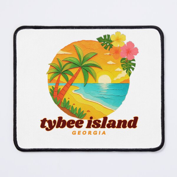 Item preview, Tybee Island Georgia Paper Cut Sunset | Coastal Vacation Souvenir designed and sold by DonnaRaine.