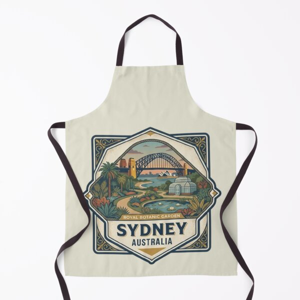 Item preview, Sydney Australia Royal Botanic Garden Vintage Travel Badge Harbour Bridge Emblem Design designed and sold by Travel Souvenirs 30.