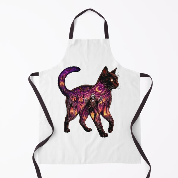 Item preview, Spooky Vampire Cat Silhouette Fantasy Scene designed and sold by Feral Kitty Design Studio, LLC.