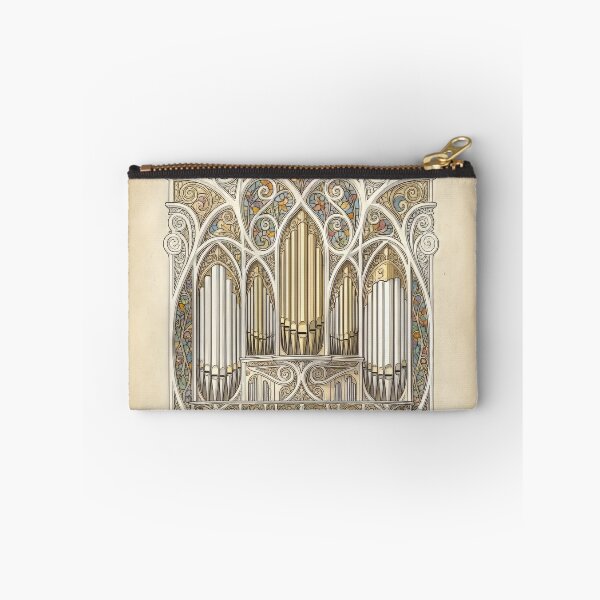 Item preview, Art Nouveau Pipe Organ with Pastel Stained Glass designed and sold by pinkal.