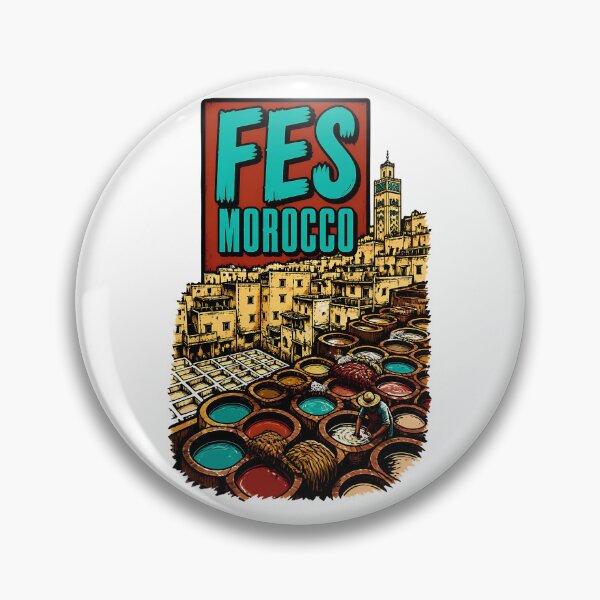 Item preview, Fes Morocco Vintage Travel Tourism designed and sold by TravelersGems.