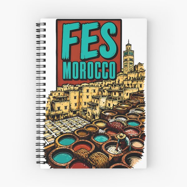 Aperçu de l'œuvre Fès, Maroc, Voyages Vintage, Tourisme créée et vendue par TravelersGems.