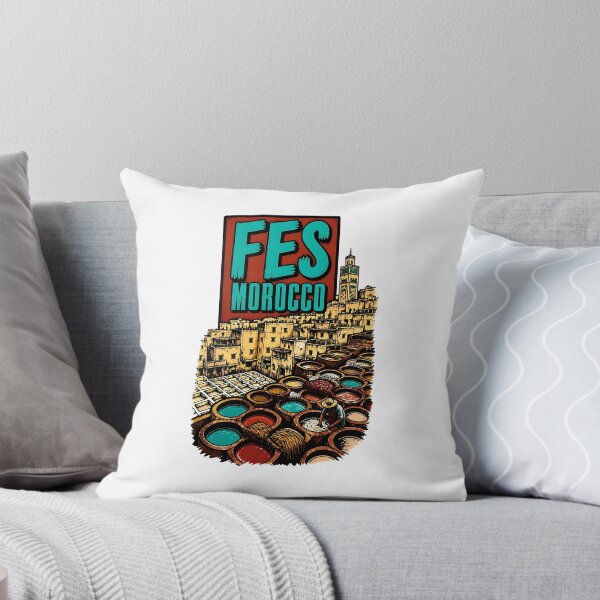 Item preview, Fes Morocco Vintage Travel Tourism designed and sold by TravelersGems.