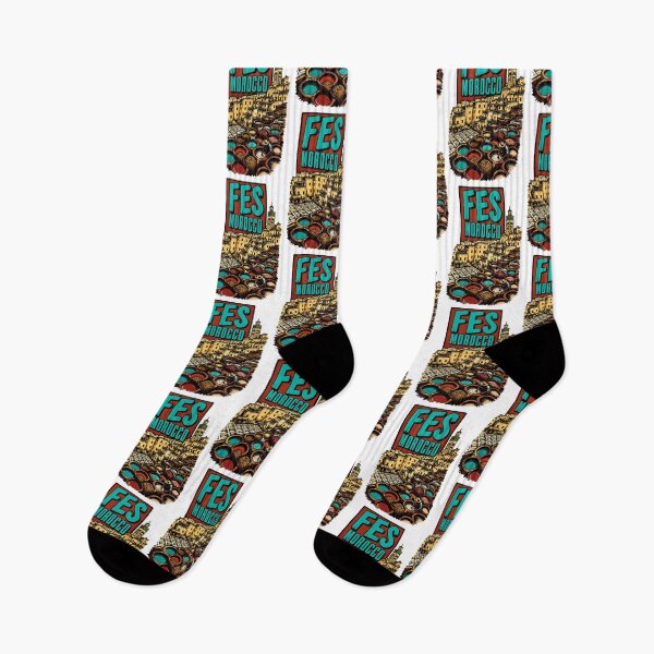 Item preview, Fes Morocco Vintage Travel Tourism designed and sold by TravelersGems.