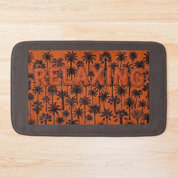 Item preview, Retro Tropical Palm Trees Relaxing Sunset Quote Art designed and sold by MaRCAStro.