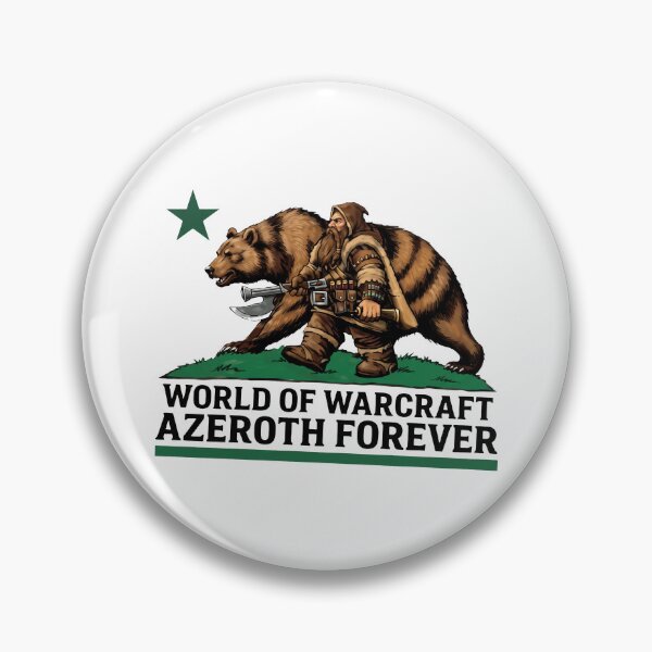 Item preview, World Of Warcraft Azeroth Forever With Dwarf And Bear designed and sold by lightylegal.