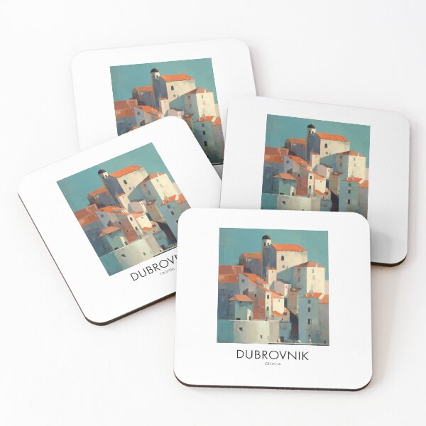 Item preview, Dubrovnik – Old Town Terracotta Rooftops Travel Print, Croatia designed and sold by MarkedArtPrints.