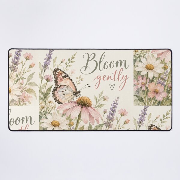 Item preview, Bloom Gently Butterfly Floral Art designed and sold by Willow Sky.