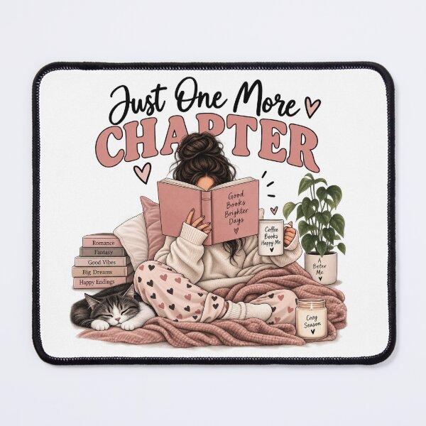 Item preview, Just One More Chapter – Coffee Books and Cozy Vibes designed and sold by Jolie Cadence.