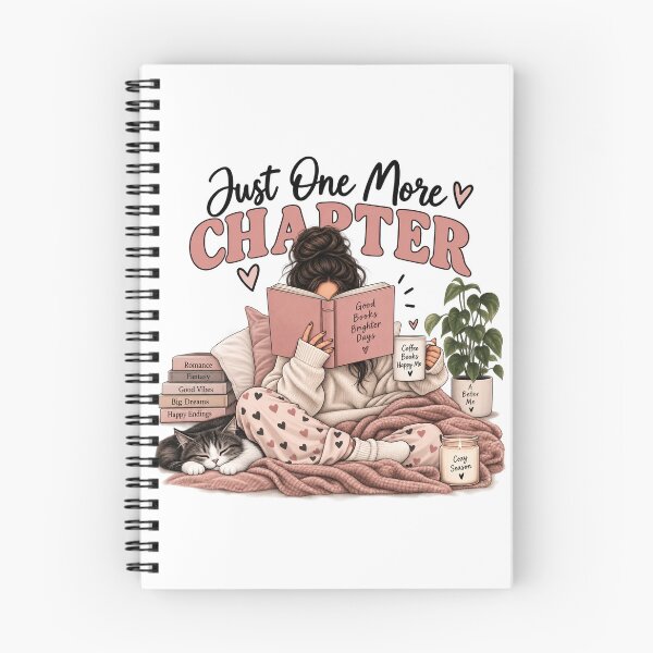 Item preview, Just One More Chapter – Coffee Books and Cozy Vibes designed and sold by Jolie Cadence.