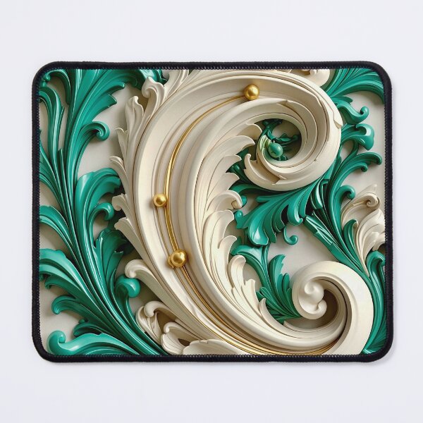 Item preview, Duality of White Ceramic and Jade Marble designed and sold by Vicky Brago-Mitchell®.