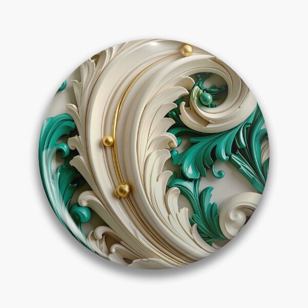 Item preview, Duality of White Ceramic and Jade Marble designed and sold by Vicky Brago-Mitchell®.