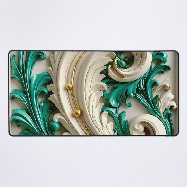 Item preview, Duality of White Ceramic and Jade Marble designed and sold by Vicky Brago-Mitchell®.
