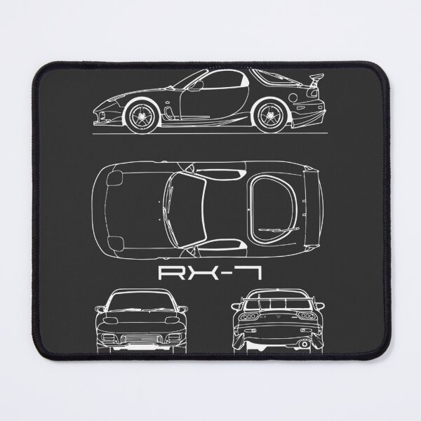 Item preview, Detailed RX Blueprint Design with Technical Drawing Style designed and sold by Ryou113.