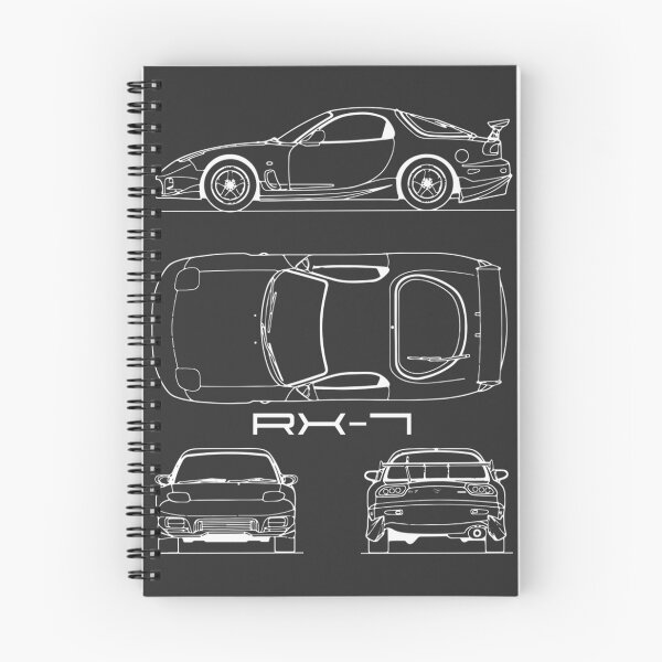 Item preview, Detailed RX Blueprint Design with Technical Drawing Style designed and sold by Ryou113.