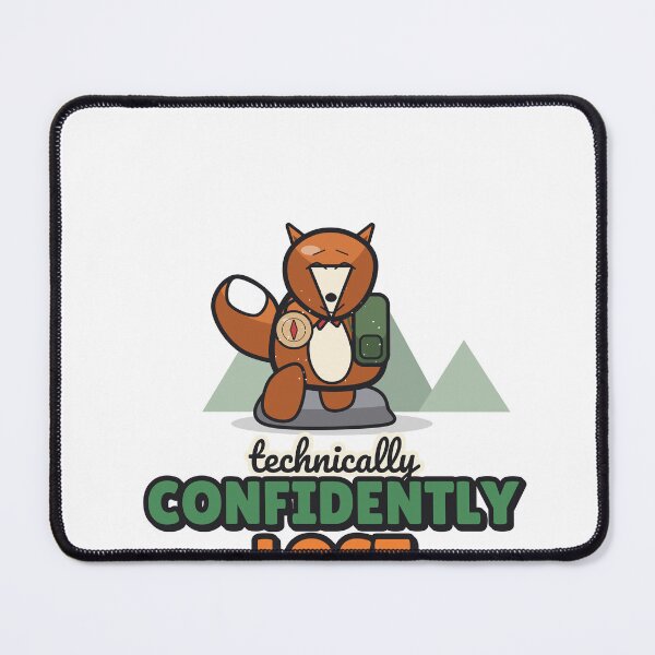 Item preview, Confidently Lost - Funny Hiking Fox designed and sold by BooAndBloomCo.