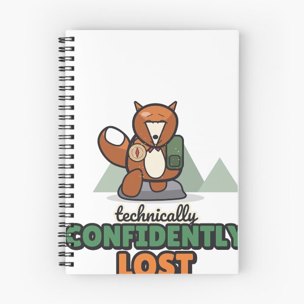 Item preview, Confidently Lost - Funny Hiking Fox designed and sold by BooAndBloomCo.