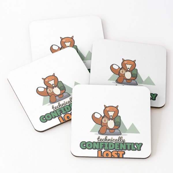 Item preview, Confidently Lost - Funny Hiking Fox designed and sold by BooAndBloomCo.
