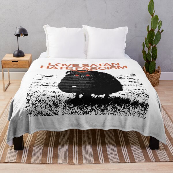 Item preview, Love Satan Hate Fascism Black Ram designed and sold by lightylegal.
