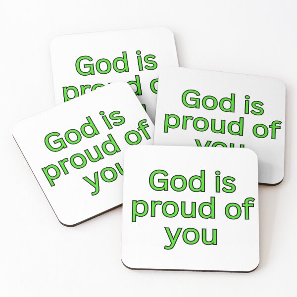Item preview, God is proud of you-faith encouragement quote designed and sold by Omer's store.
