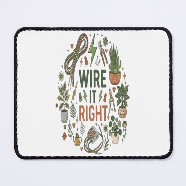 Item preview, Wire It Right Funny Electrician Electrical Worker Gift designed and sold by ArtsyElegance4U ⭐⭐⭐⭐⭐.