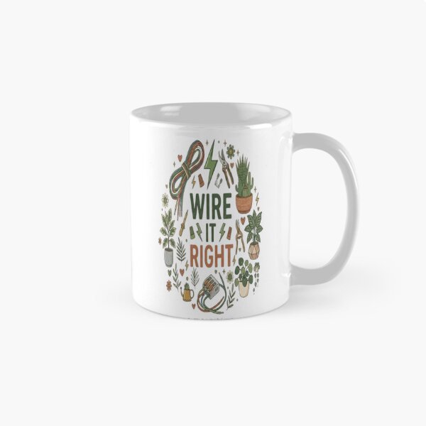Item preview, Wire It Right Funny Electrician Electrical Worker Gift designed and sold by ArtsyElegance4U ⭐⭐⭐⭐⭐.