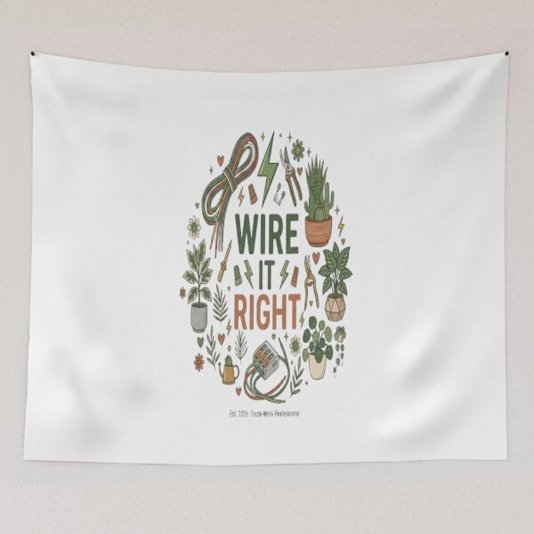 Item preview, Wire It Right Funny Electrician Electrical Worker Gift designed and sold by ArtsyElegance4U ⭐⭐⭐⭐⭐.