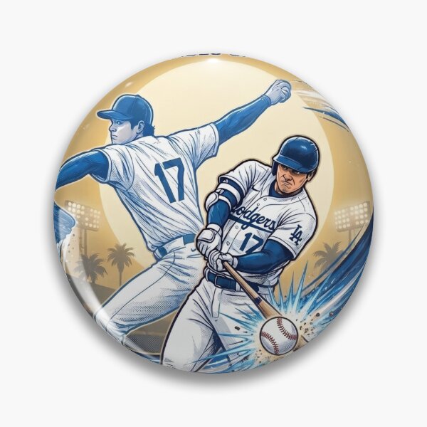 Item preview, Double Threat Baseball Player T-Shirt - Pitcher and Batter Graphic LA designed and sold by Pandora´s Box.