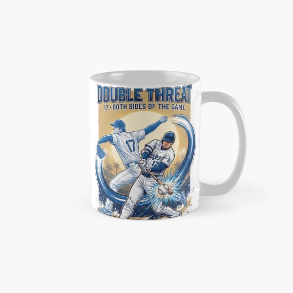 Item preview, Double Threat Baseball Player T-Shirt - Pitcher and Batter Graphic LA designed and sold by Pandora´s Box.