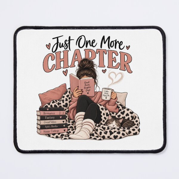 Item preview, Just One More Chapter – Leopard Print Book Lover designed and sold by Jolie Cadence.