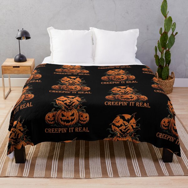 Item preview, Creepin' It Real Halloween Pumpkin Bats designed and sold by T-Motive.