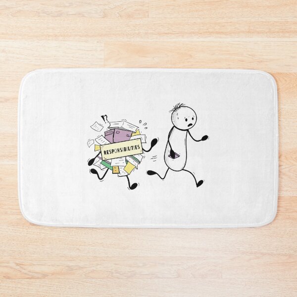 Item preview, Running From Responsibilities – Hand-drawn Relatable Digital Illustration & Print designed and sold by MyVisionaryHuez.