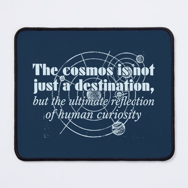 Item preview, The Cosmos Human Curiosity Vintage Astronomy Quote Graphic designed and sold by KiwiRider.