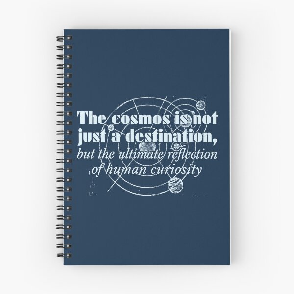 Item preview, The Cosmos Human Curiosity Vintage Astronomy Quote Graphic designed and sold by KiwiRider.
