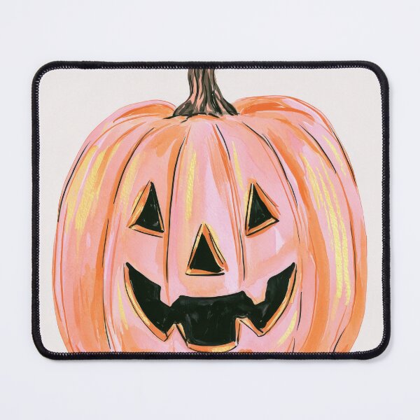Item preview, Cute Pink Jack O Lantern Halloween Pumpkin designed and sold by Sunday Margaritas Art.