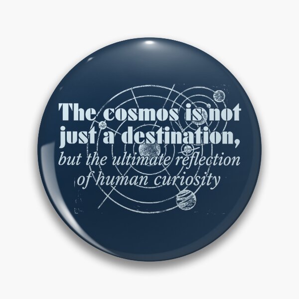 Item preview, The Cosmos Human Curiosity Vintage Astronomy Quote Graphic designed and sold by KiwiRider.