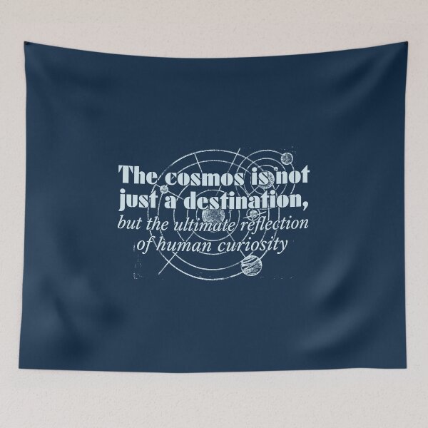 Item preview, The Cosmos Human Curiosity Vintage Astronomy Quote Graphic designed and sold by KiwiRider.