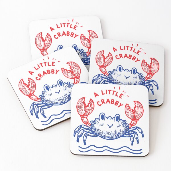 Item preview, A Little Crabby – Cute Crab Line Art designed and sold by Marie Gems.