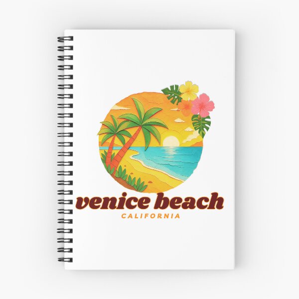 Item preview, Venice Beach California Sunset Retro Paper Cut Style Palm Trees Design designed and sold by DonnaRaine.