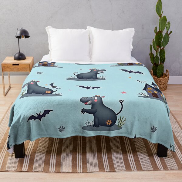 Item preview, Halloween Hippo Pattern Trick or Treat Funny Halloween Hippo Design designed and sold by ArtDesignTp.