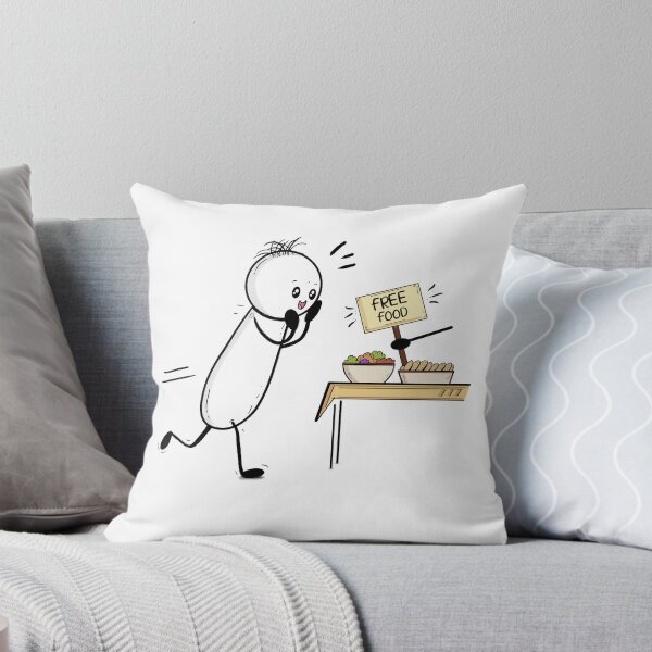 Item preview, Did Someone Say Free Food? – Hand-drawn Relatable Digital Illustration & Print designed and sold by MyVisionaryHuez.