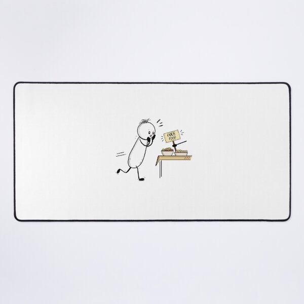 Item preview, Did Someone Say Free Food? – Hand-drawn Relatable Digital Illustration & Print designed and sold by MyVisionaryHuez.