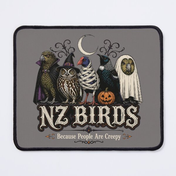 Item preview, NZ Birds Halloween – Because People Are Creepy designed and sold by MvuuStudio.