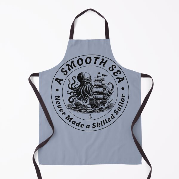 Item preview, A Smooth Sea Never Made a Skilled Sailor Vintage Nautical Octopus Ship Motivational Maritime Quote designed and sold by HYPNK.