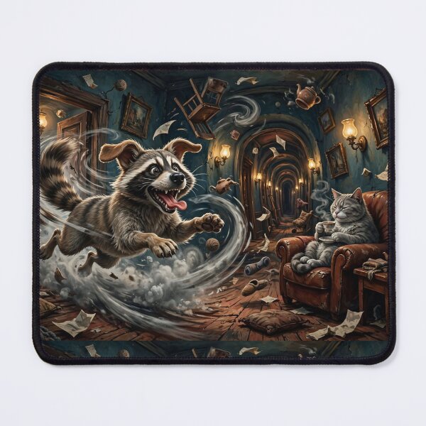 Item preview, Meanwhile, the Cat Is Having Tea designed and sold by TreatLLC.