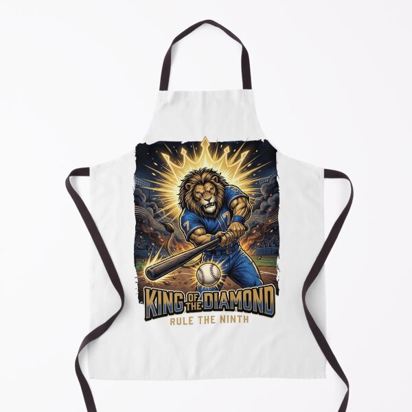 Item preview, King of the Diamond Lion Baseball Shirt - Aggressive Mascot Art designed and sold by Pandora´s Box.